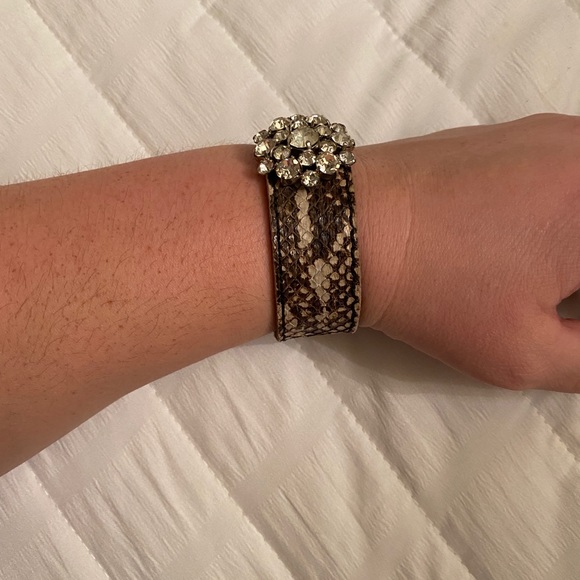 Snake Leather Cuff - Picture 2 of 4